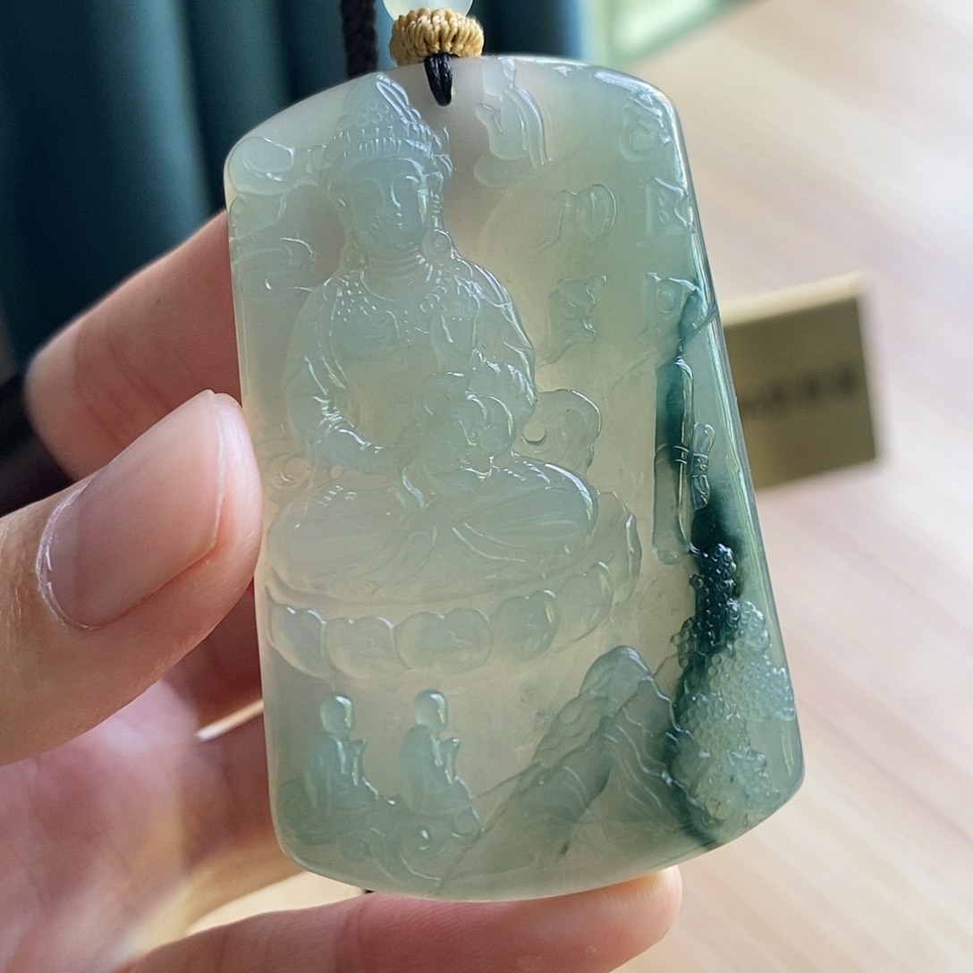 【闪购商品】颈饰未镶嵌翡翠天然缅甸A货翡翠