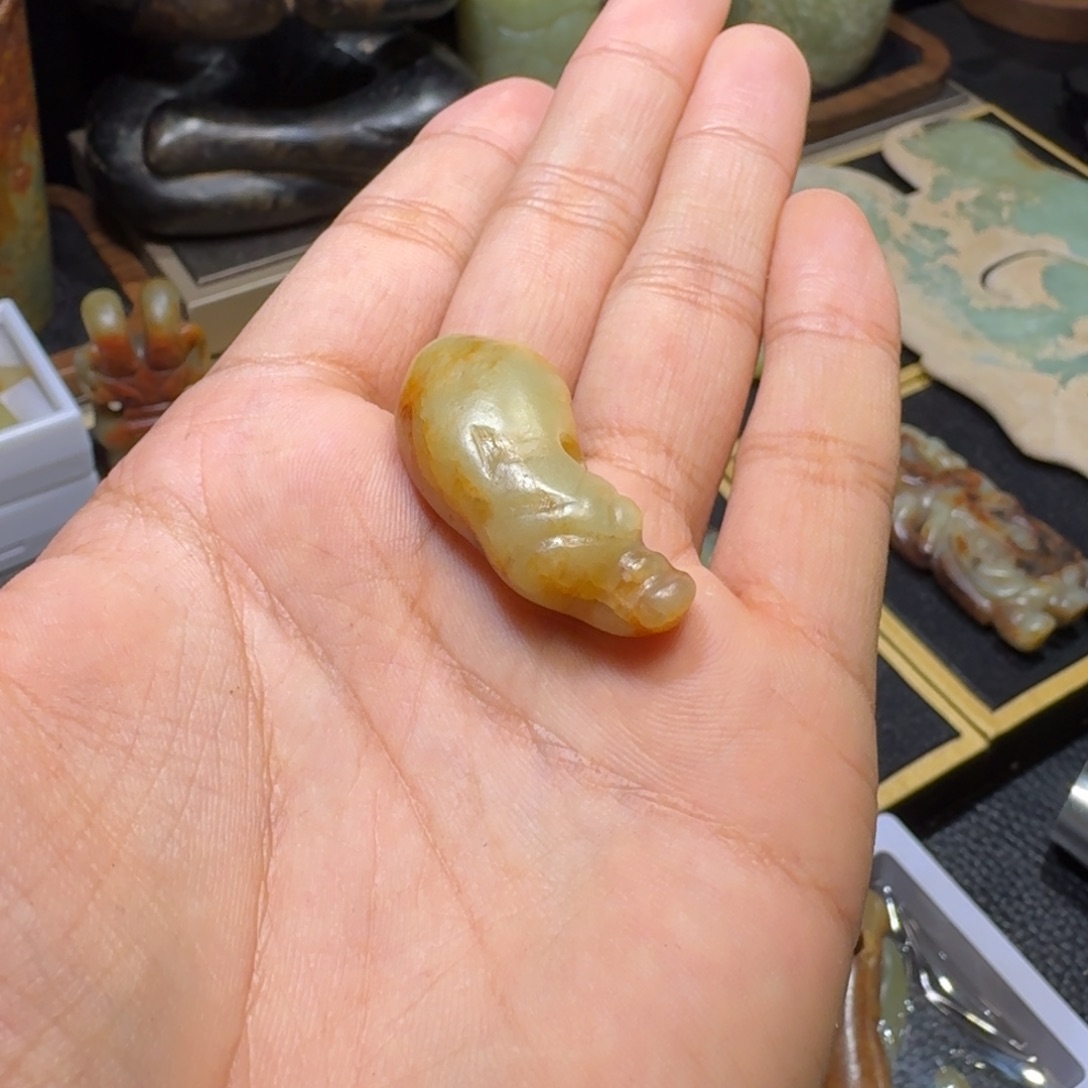 孤***签玉玉摆件小猪器形