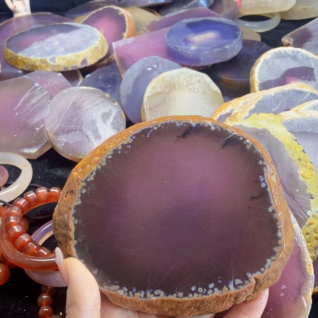 红***亮定制玛瑙60口定制手镯带酌心