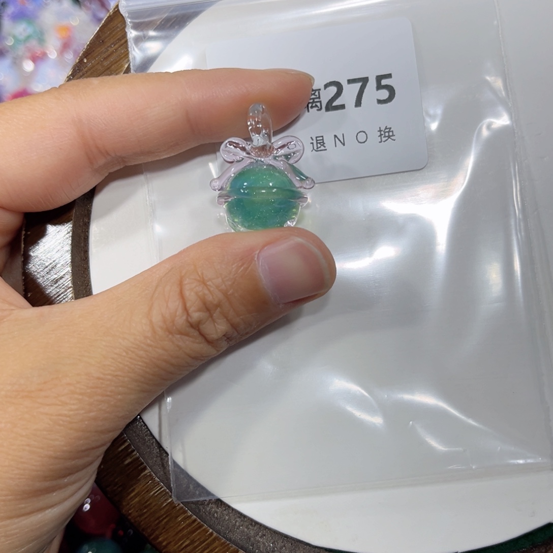 s***a颈饰玻璃275绿色铃铛