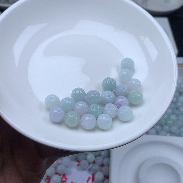 翡翠散珠20颗翡翠卡9.8