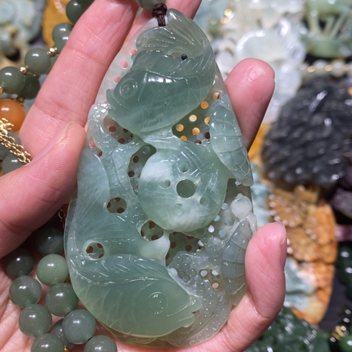 【闪购商品】岫玉毛衣链未镶嵌