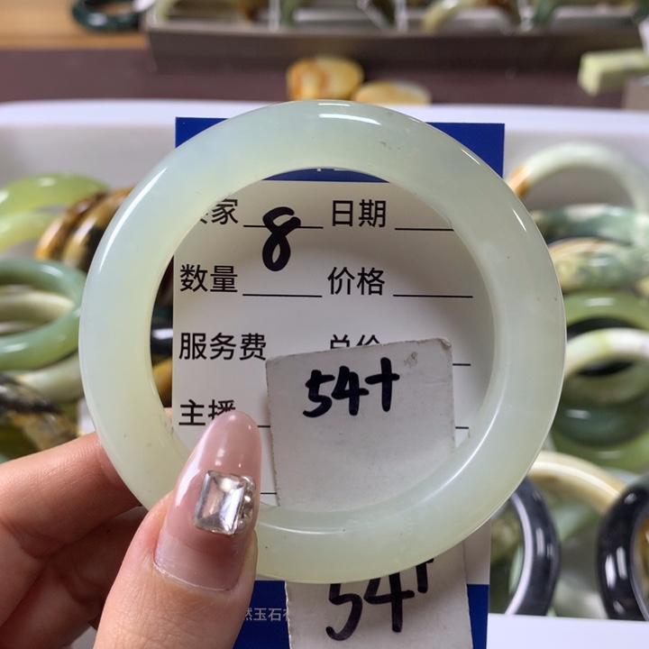 蛇纹石玉手镯未镶嵌8