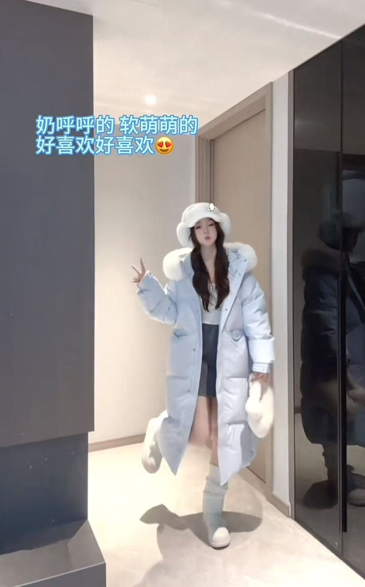 2025新款冬季90白鹅绒毛领连帽长款羽绒服加厚外套