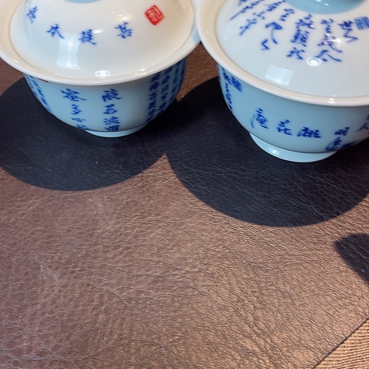 那*心经盖碗➕桃花庵盖碗