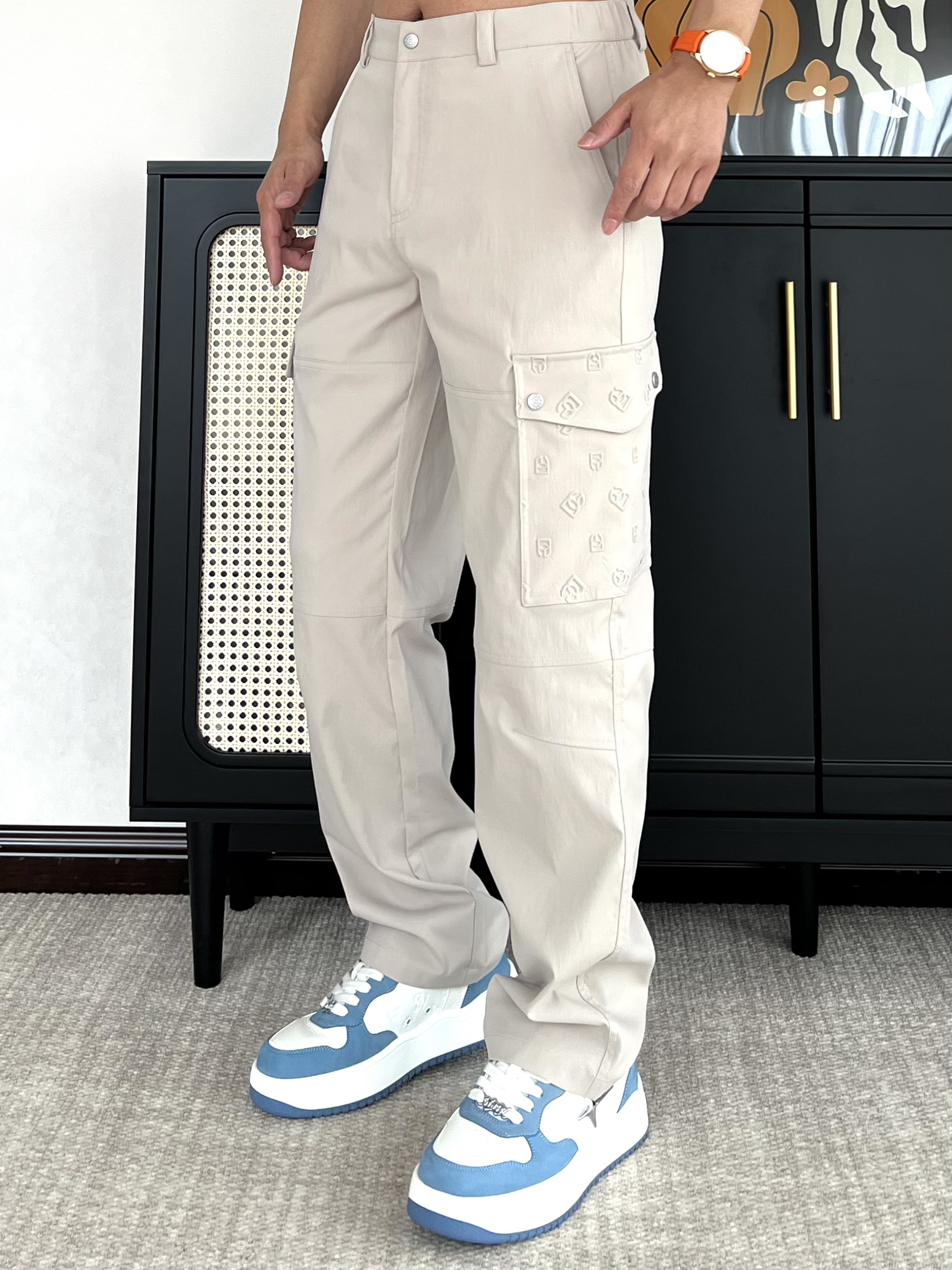 DG迪噶雅《国际行》2025男士春夏工装弹力直筒微阔时尚休闲裤