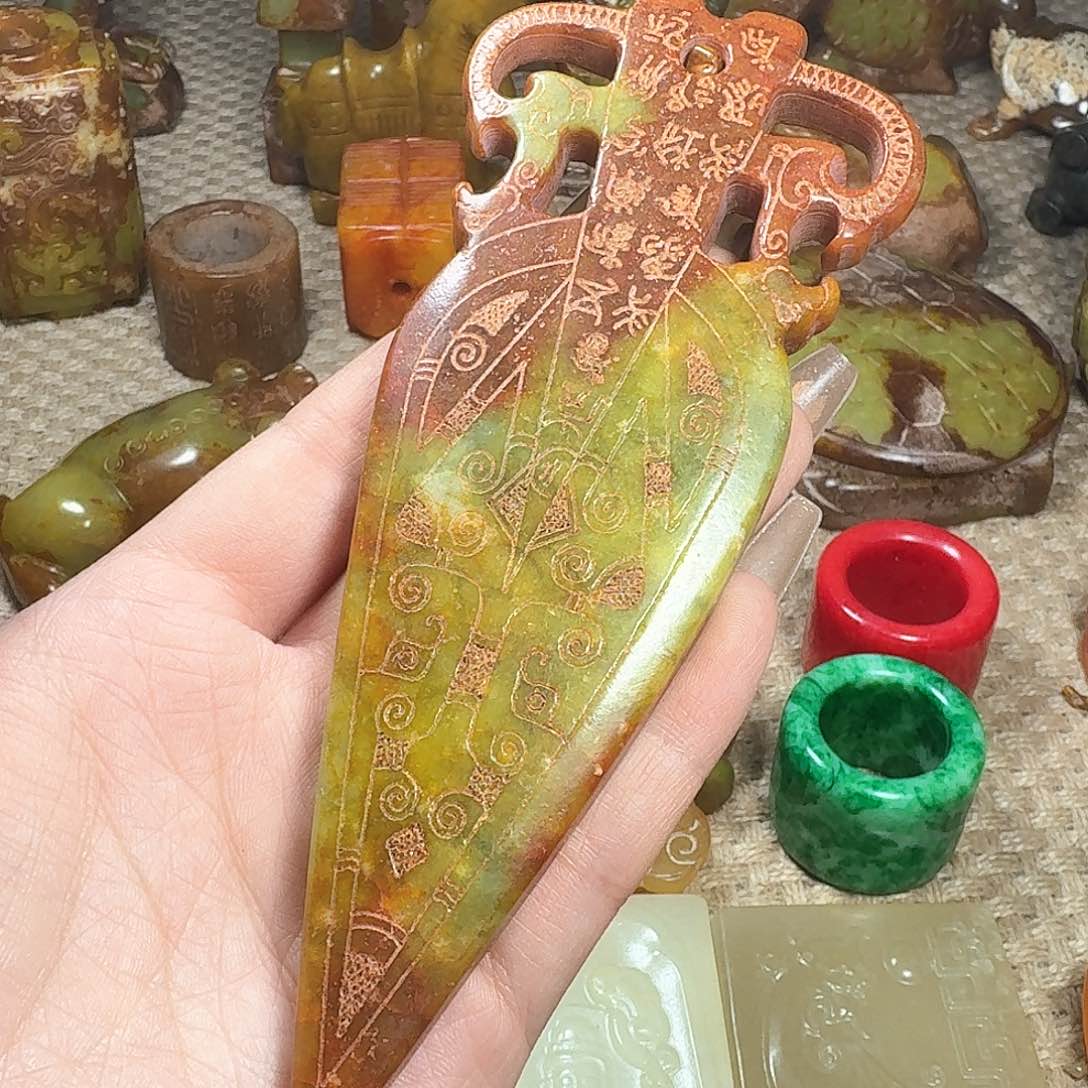 白玉菩提吊坠挂件