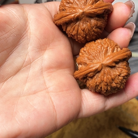 吊坠文玩核桃白狮子