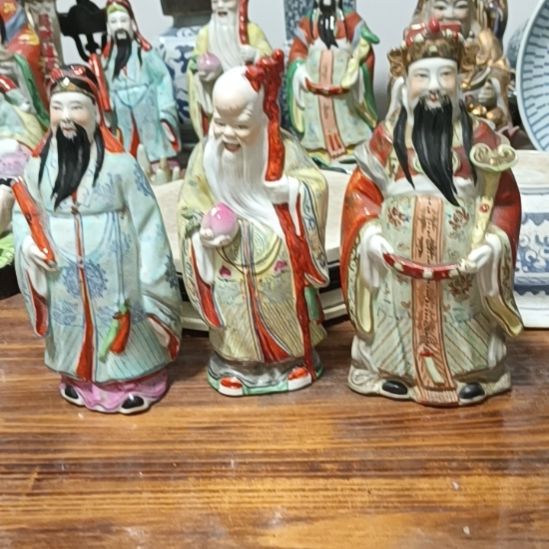 摆件陶粉彩陶瓷摆件青花陶瓷摆件粉彩