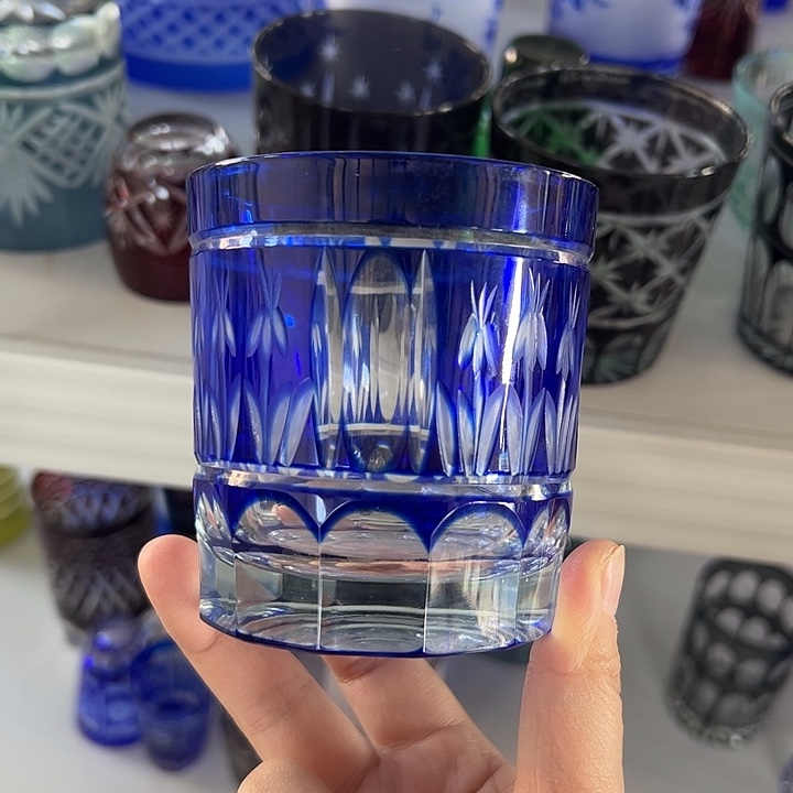 手柄款水晶玻璃微瑕一个