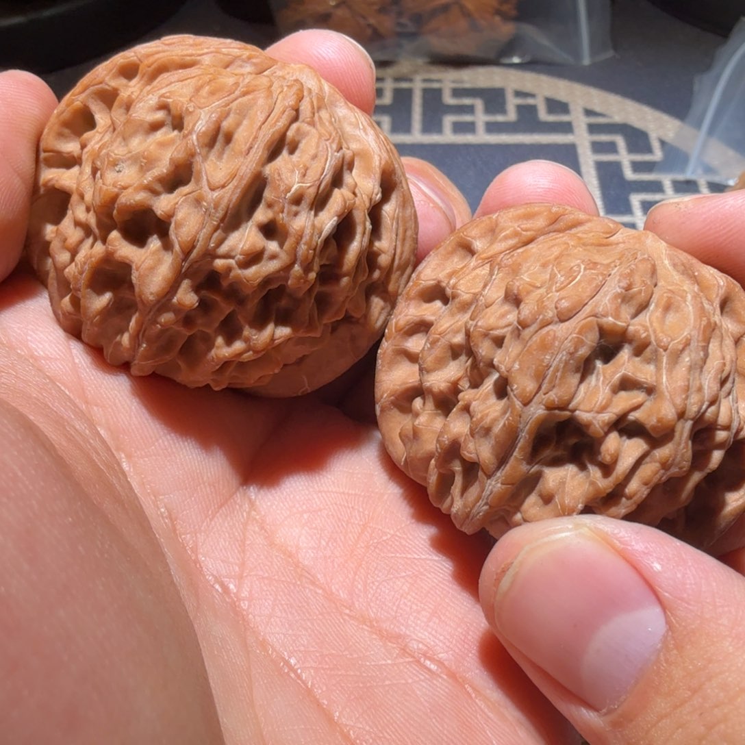 把件猴头核桃磨盘