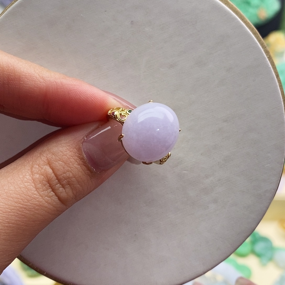 翡翠未镶嵌戒指戒指