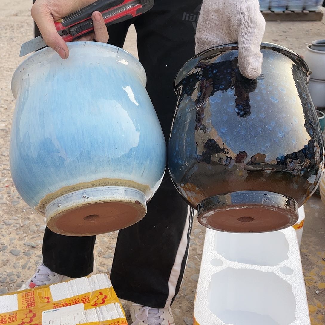 红陶宜兴紫砂花盆