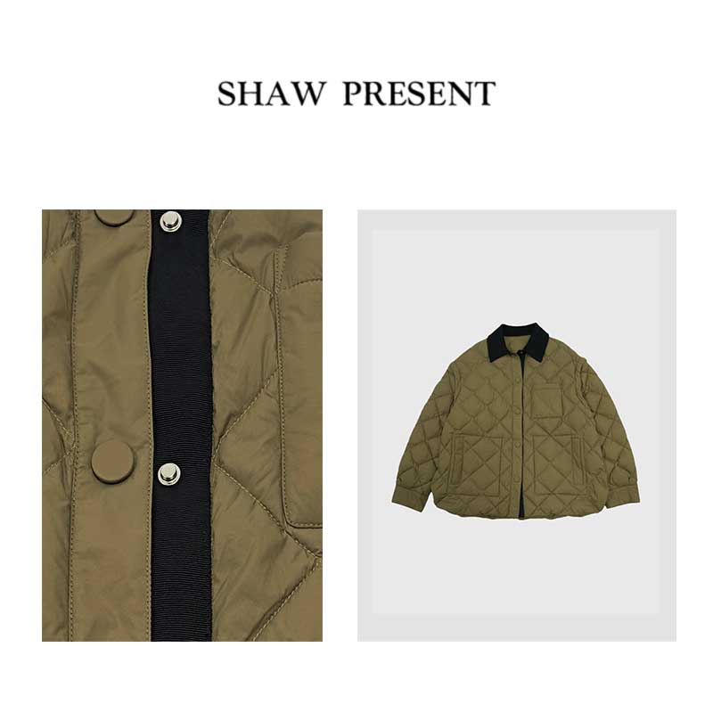 Amor形望*90白鹅绒 撞色翻领可以拆卸袖子冬季羽绒服NY-LA1443