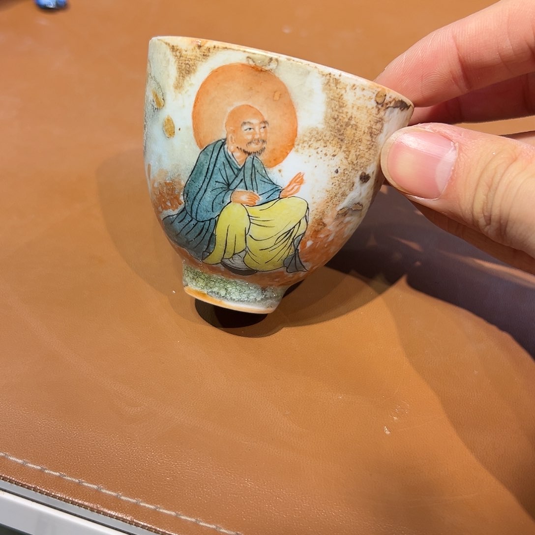 手绘茶杯一物一件纯手工