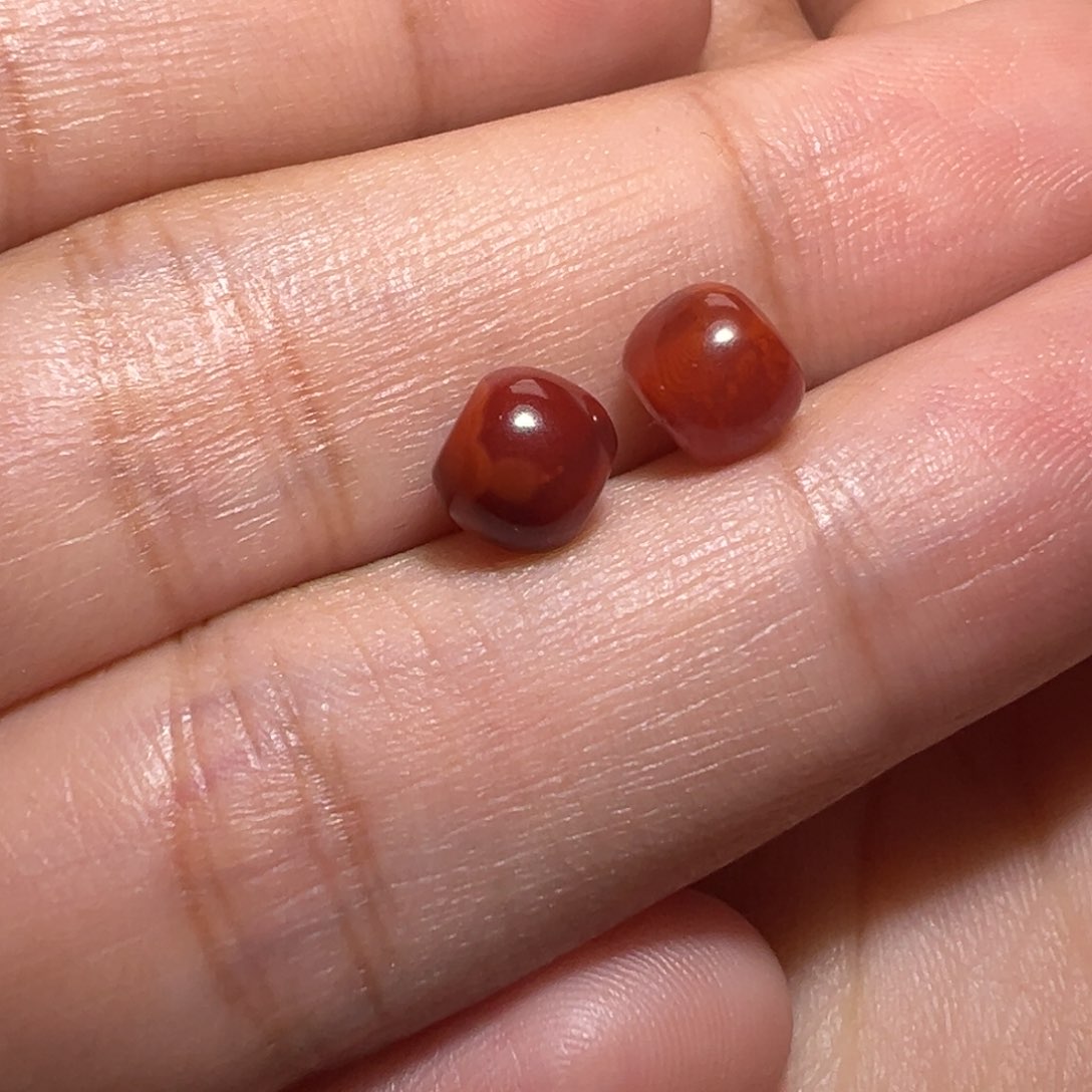 南红玛瑙珠宝奇石未镶嵌笔***雨老型