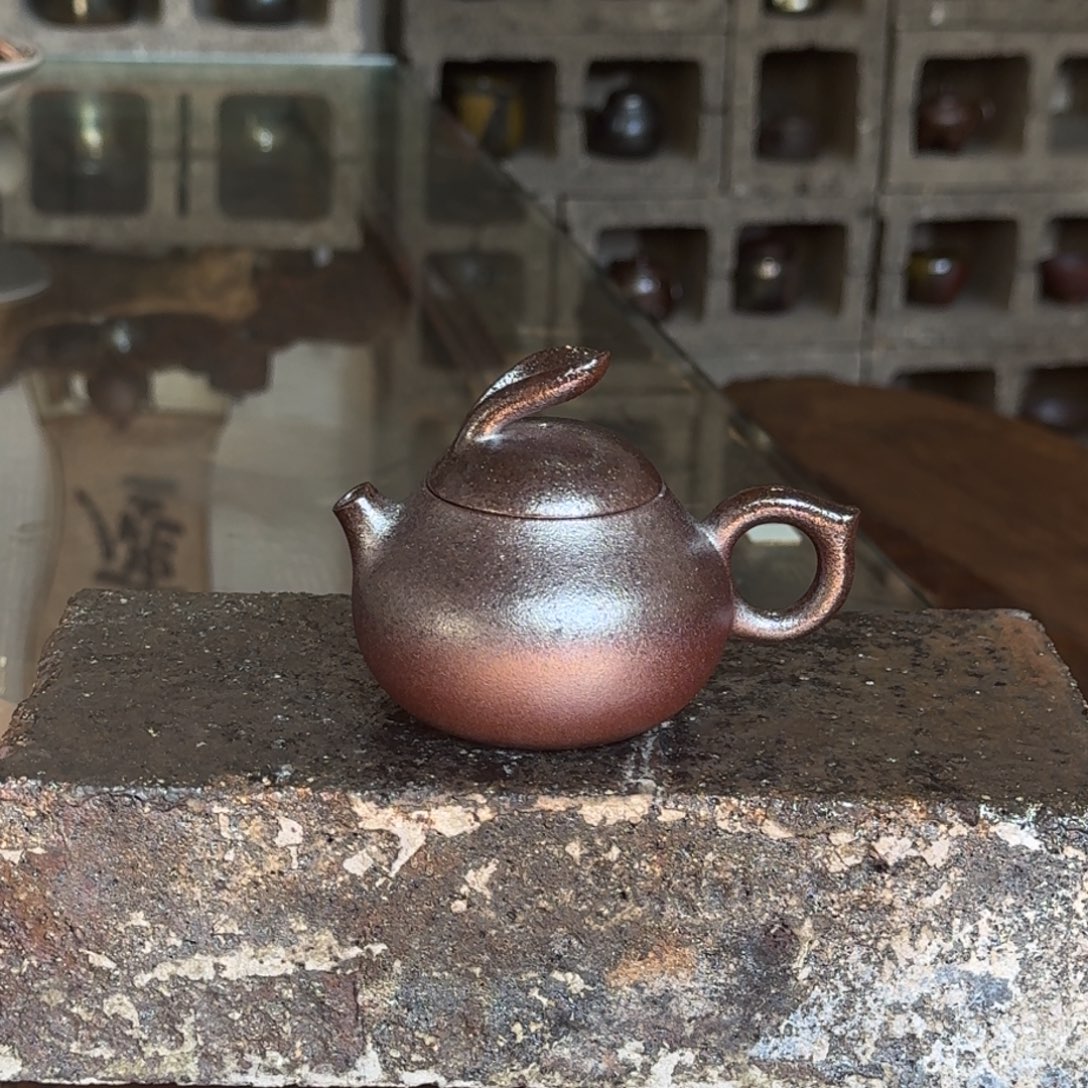 建水紫陶紫泥柴烧茶具