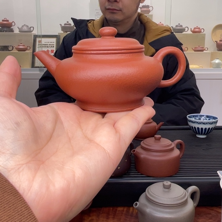 茶壶紫砂顾晨静半手水平