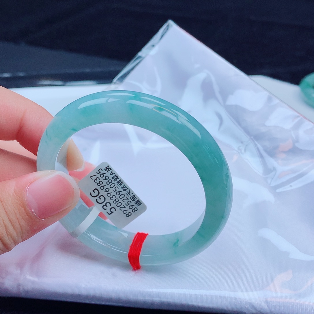 翡翠手镯未镶嵌天然缅甸翡翠A货手镯 