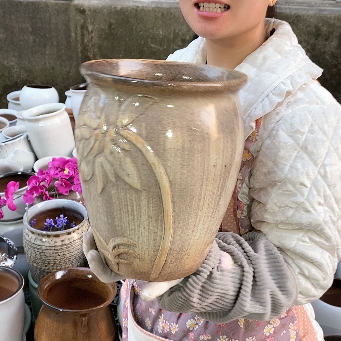 紫砂花盆正品口20高25