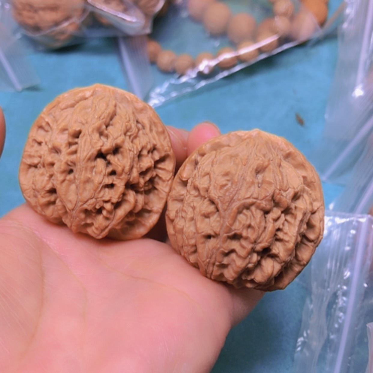 【闪购商品】摆件核桃42水龙纹有修出油