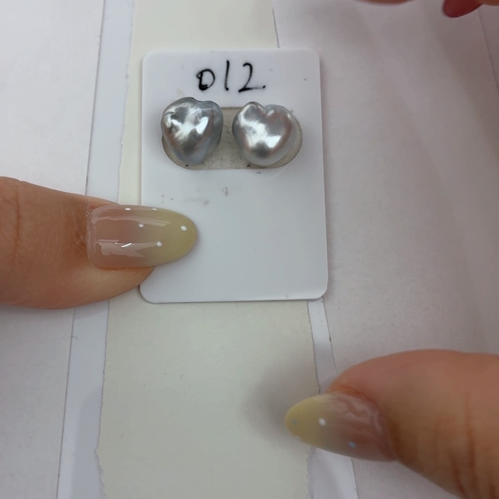 海水珍珠裸珠海水珍珠大溪地铂金灰keshi裸珠