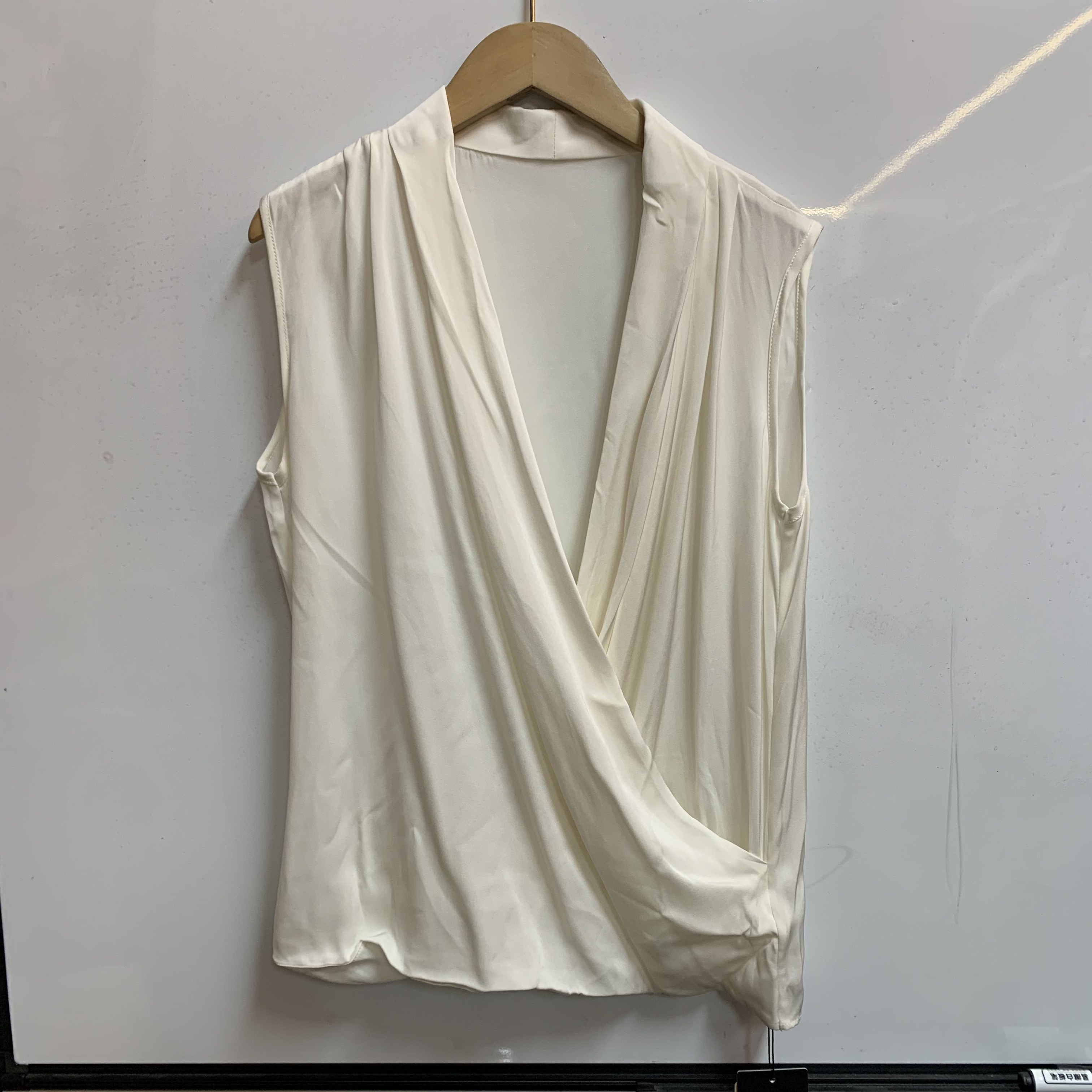 重磅真丝双乔弹力缎上衣背心E184