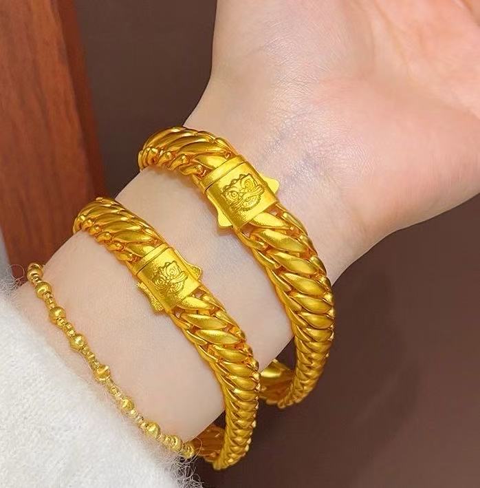 合金手链 合金三马鞭霸气男女同款醒狮情侣手链礼物