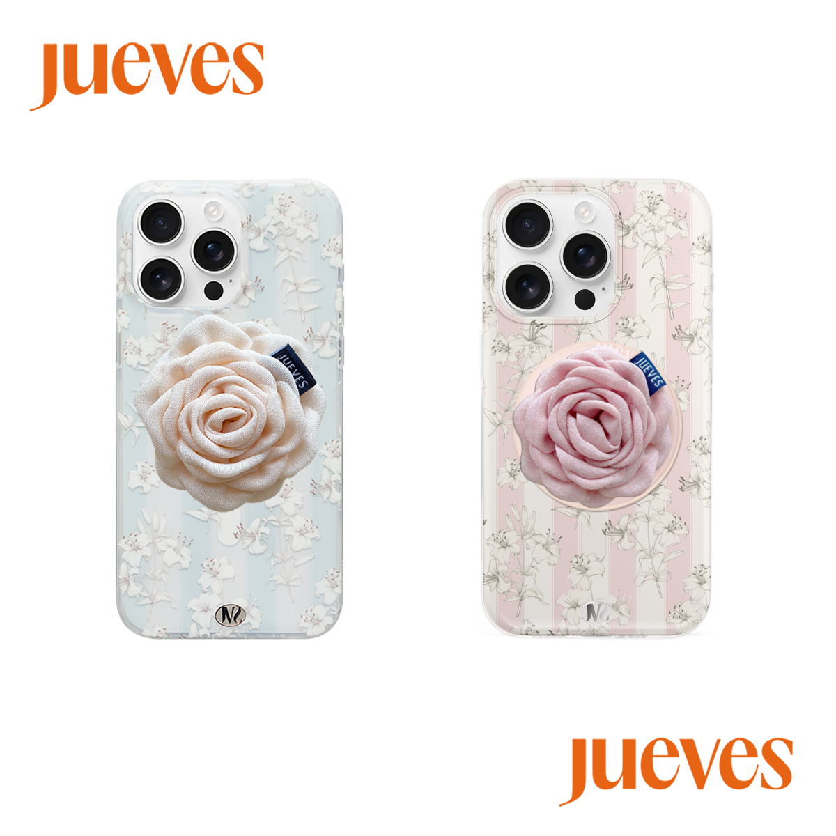 JUEVES星期四海水百合磁吸壳/盛夏玫瑰花/好事将至磁吸支架