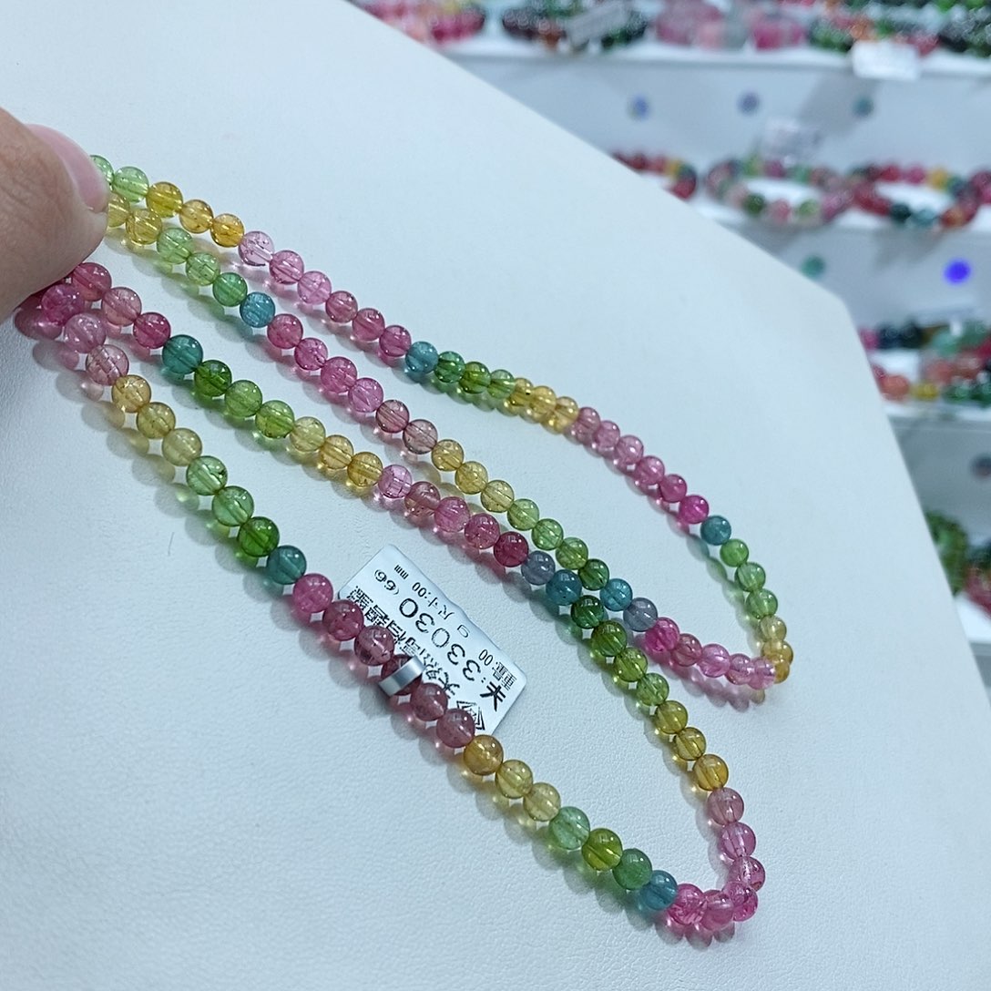 碧玺碧玺未镶嵌手链