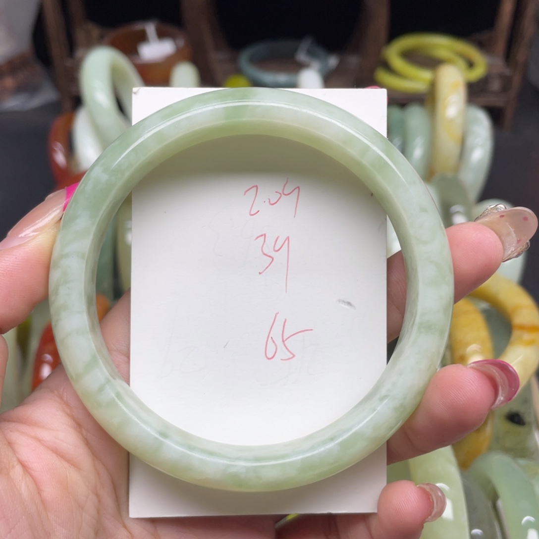 未镶嵌蛇纹石玉手镯