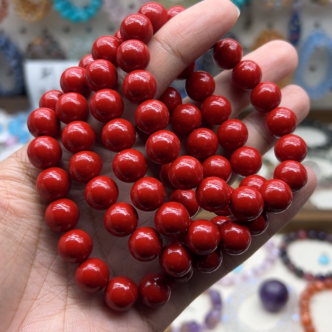 未镶嵌手链水晶12咪帝王砂