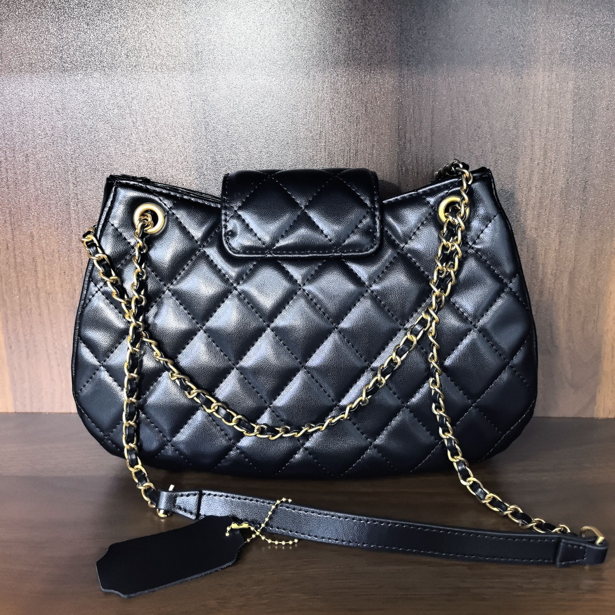 薇薇手工真皮包1011-26-黑色-长26x高17-饺子大眼睛香A17