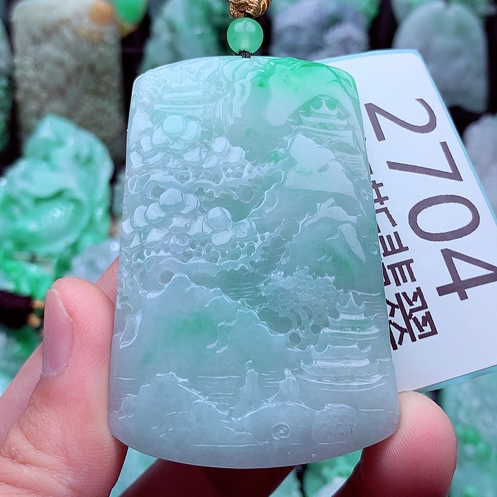 翡翠未镶嵌吊坠(不含链)