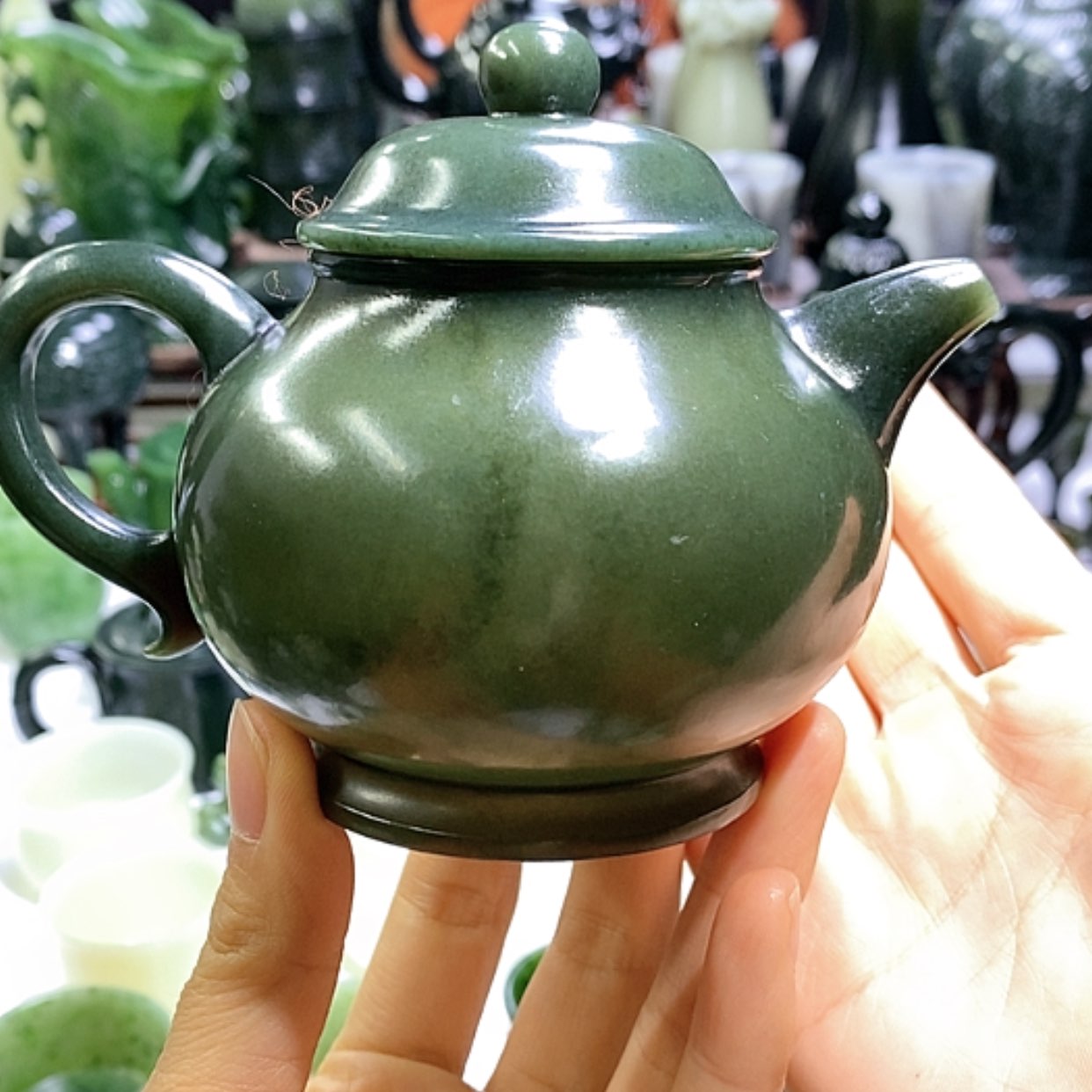 【闪购商品】和田玉（青玉）摆件未镶嵌福利240毫升