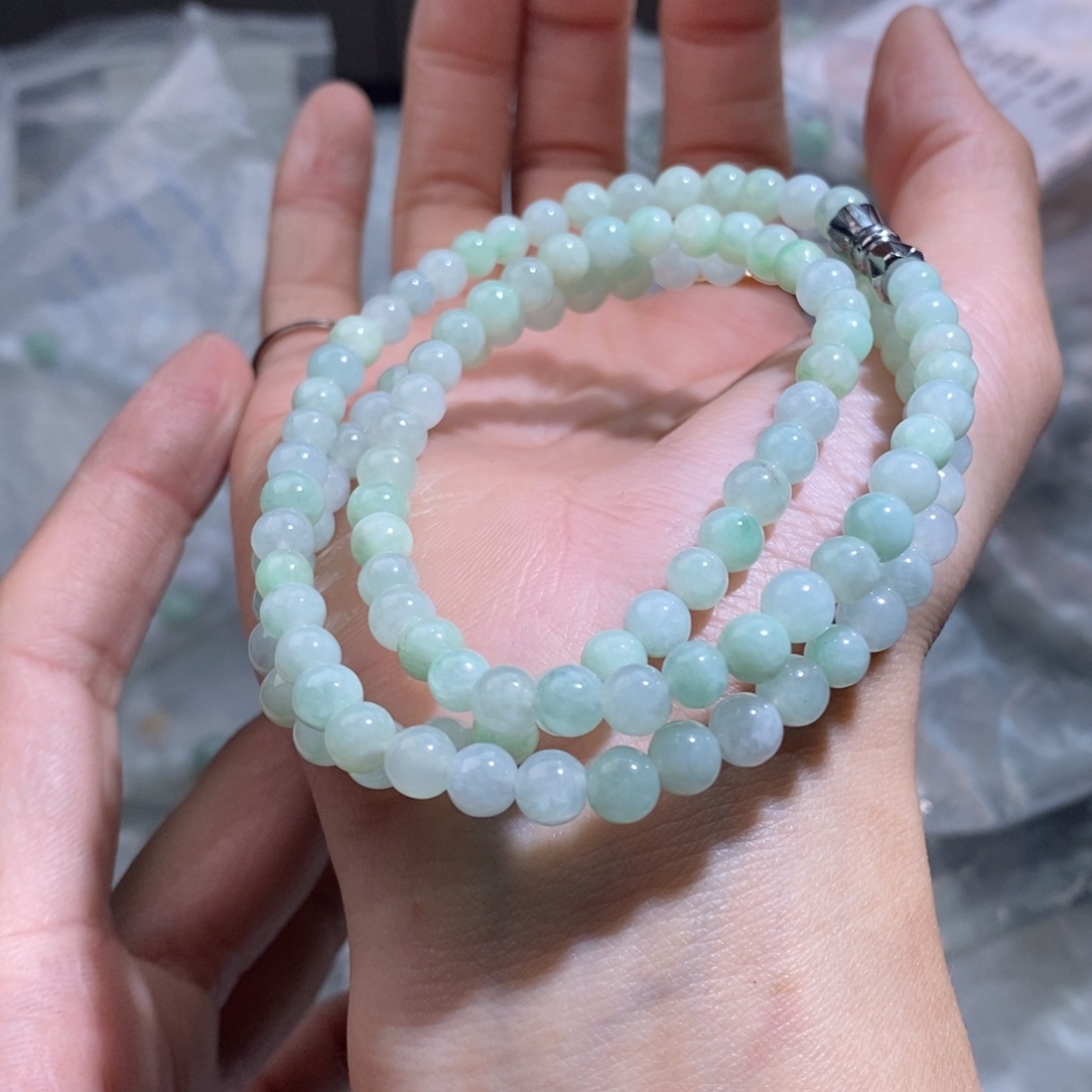 未镶嵌手串翡翠珠链