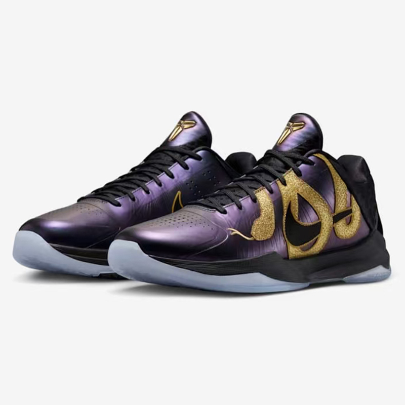 Nike Kobe 5 Protro 科比5 蛇年黑紫金低帮篮球鞋男款 IB4481-500