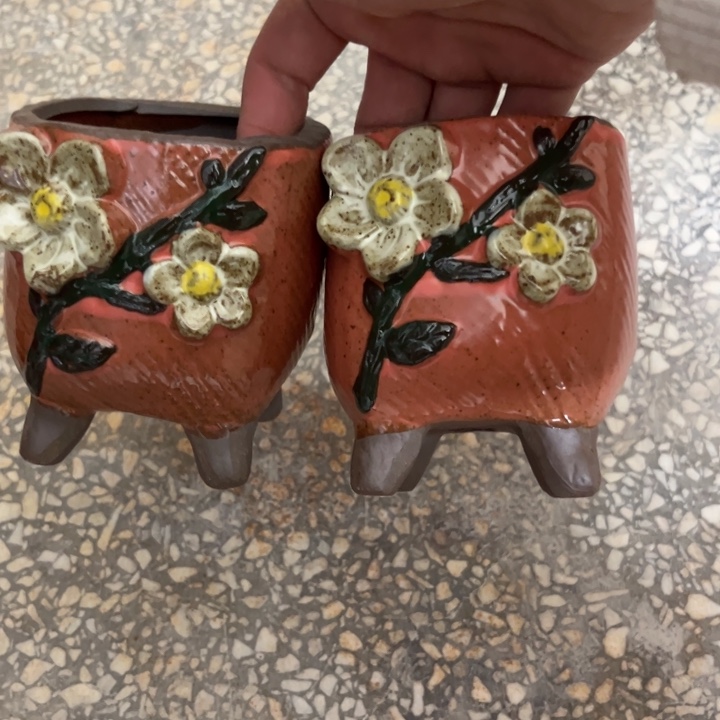 紫砂花盆粗陶材质多肉花盆