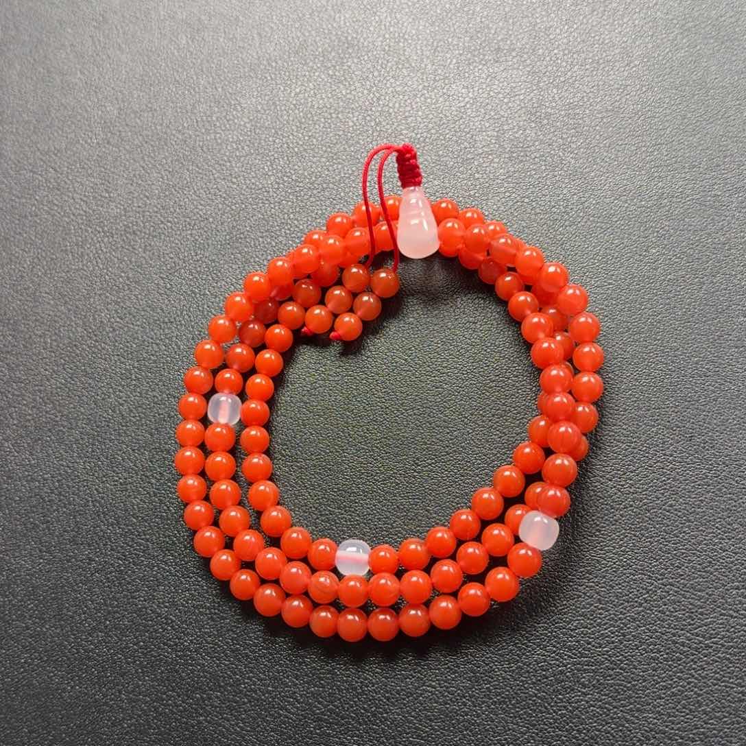 南红玛瑙未镶嵌108串6+