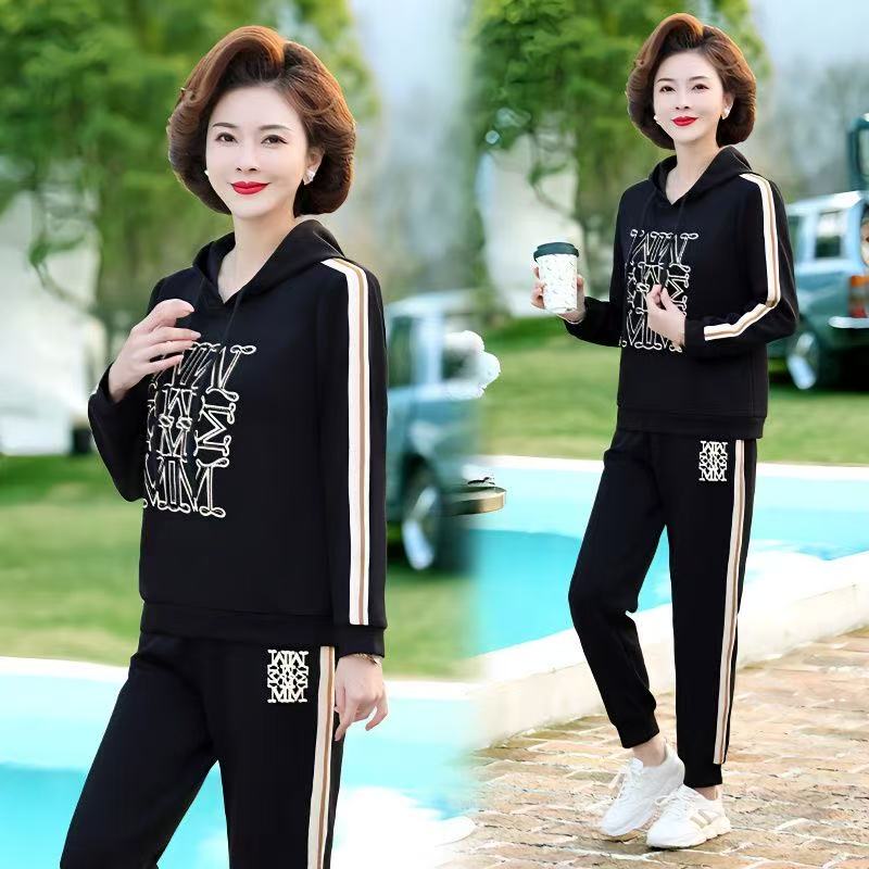 【A1011】2025秋季新款女时尚长袖洋气高端气质休闲显瘦套装