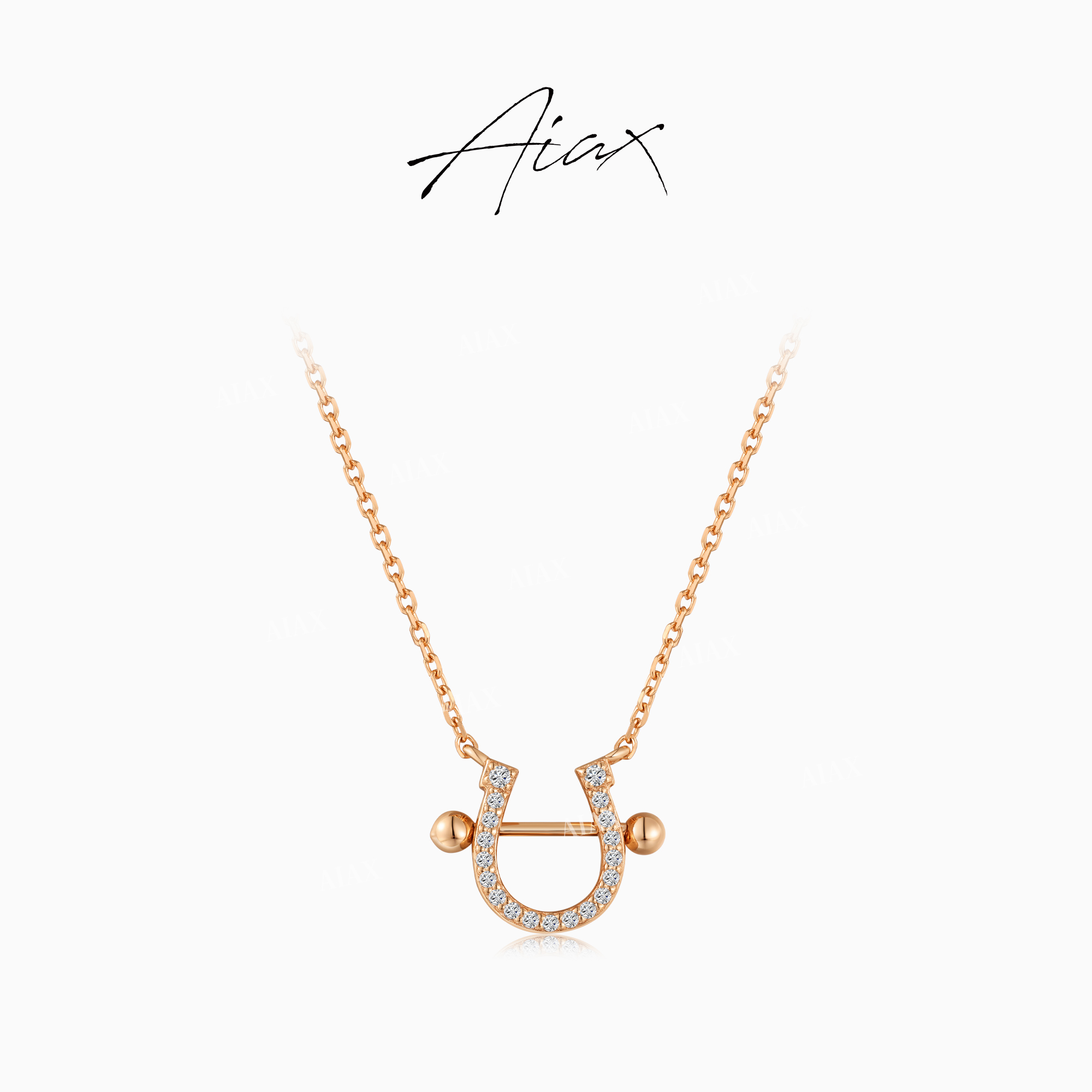 AIAX 925银 618【夏上新】百搭U型马蹄项链 TSJ9712