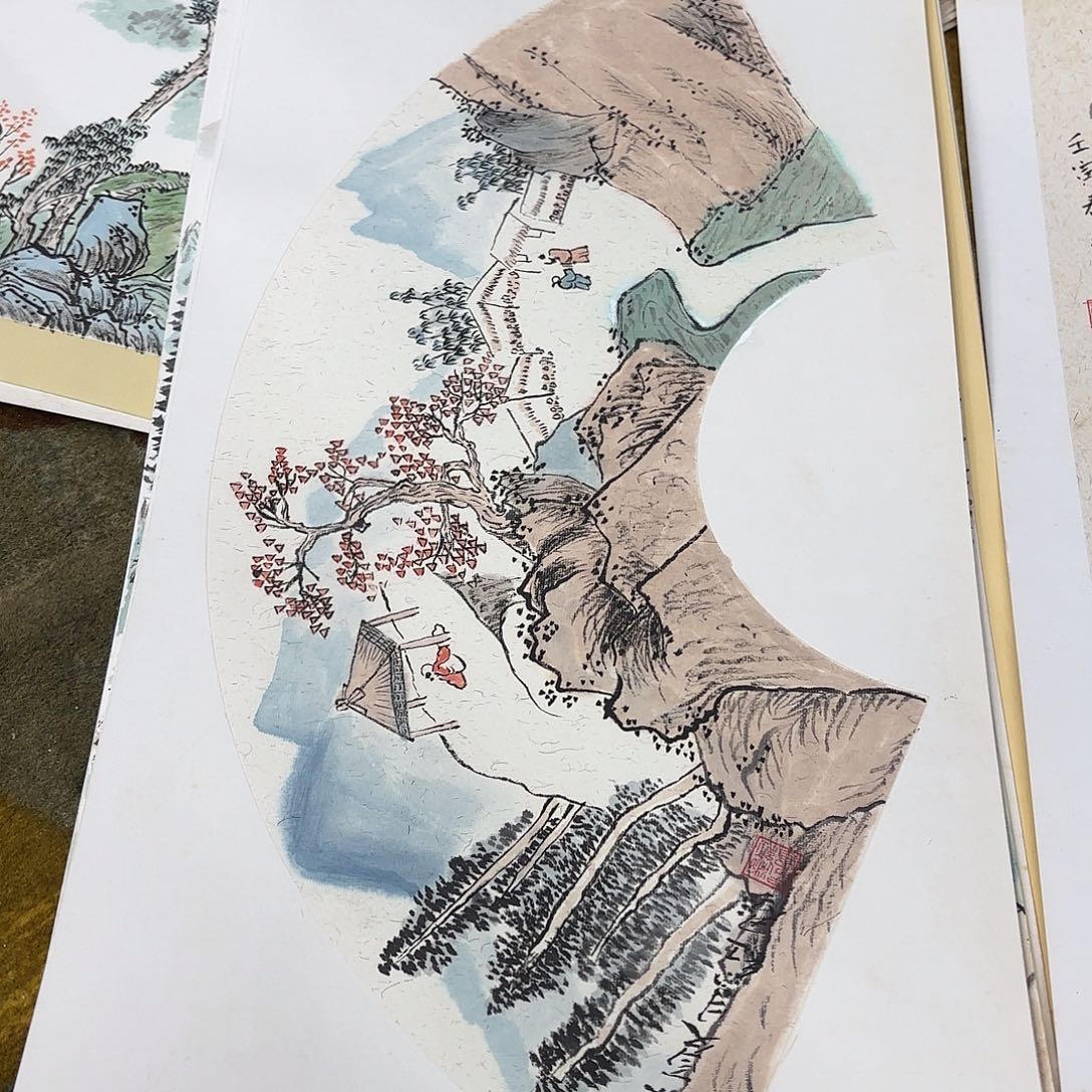 国画33-66卡纸作品童