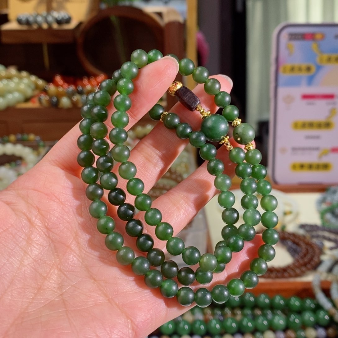 和田玉手串多样性拍一发一未镶嵌