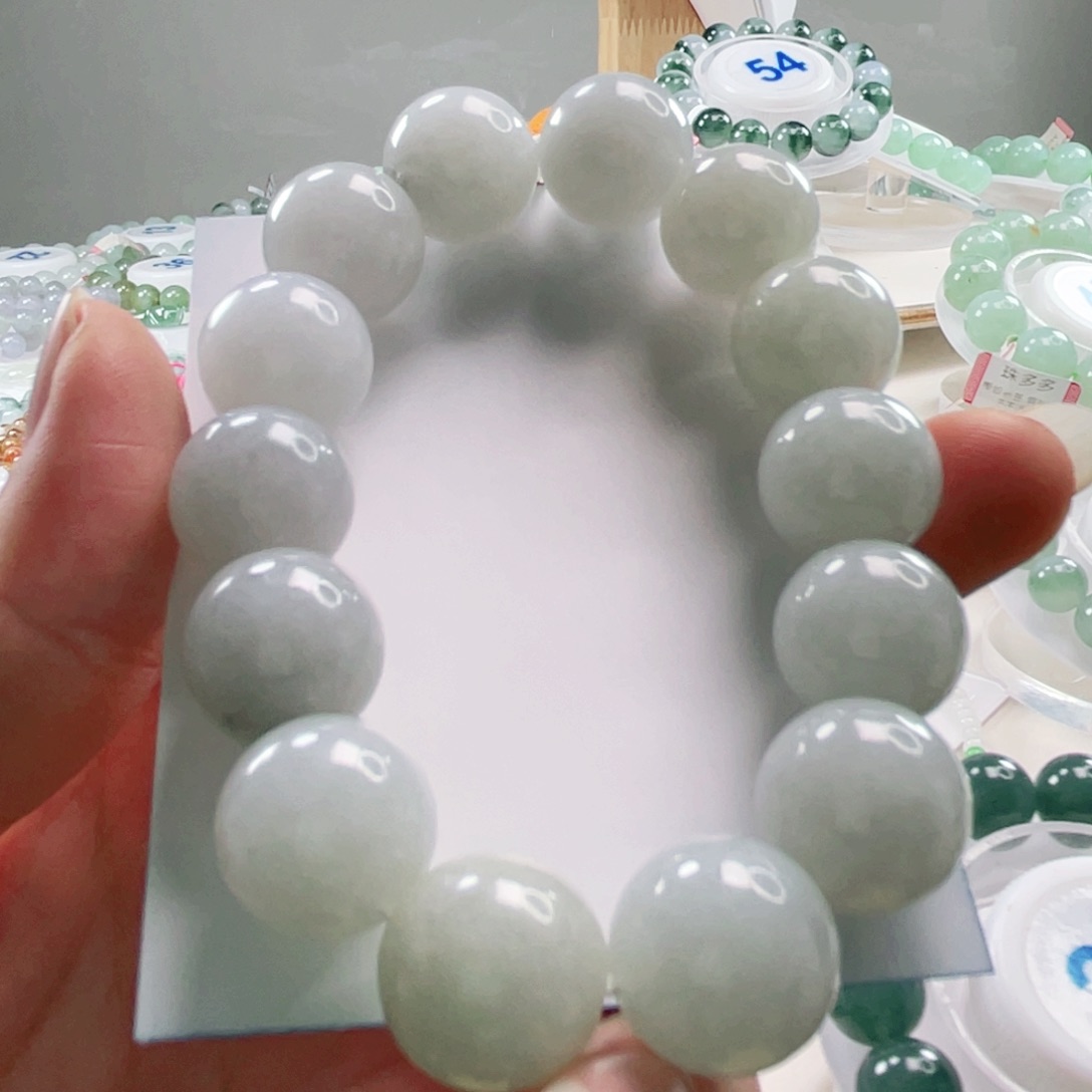 翡翠未镶嵌手链手串15.8