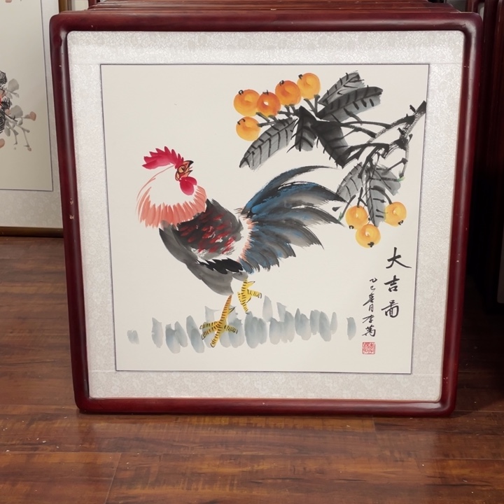 国画带框尺寸63*63厘米