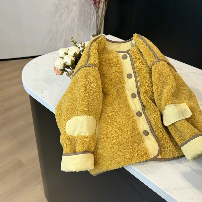 【现货】leomama女童秋冬双面穿棉服外套冬季儿童韩版保暖夹棉棉衣