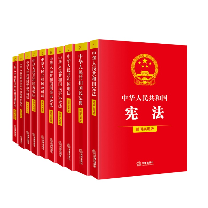 【10本套】法律法规简明实用版  宪法 民法典  刑法