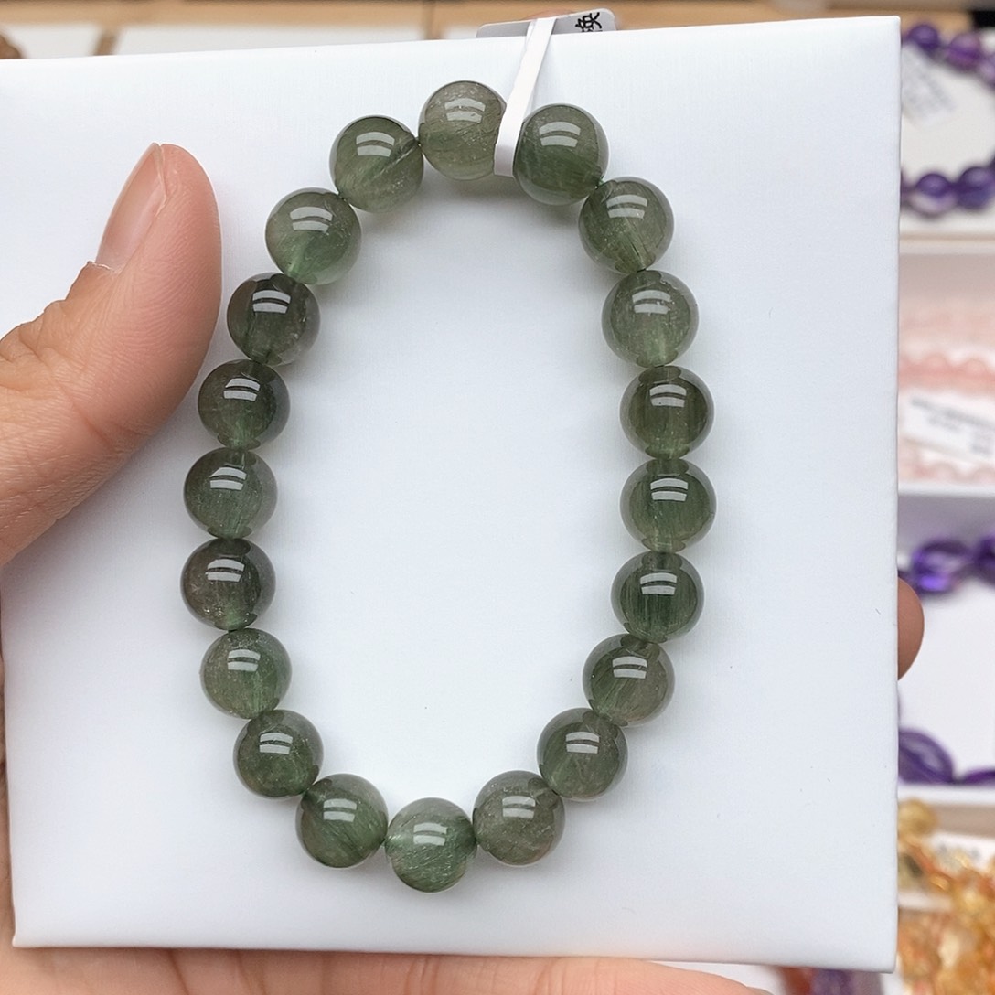 水晶手链未镶嵌燕*绿发晶9