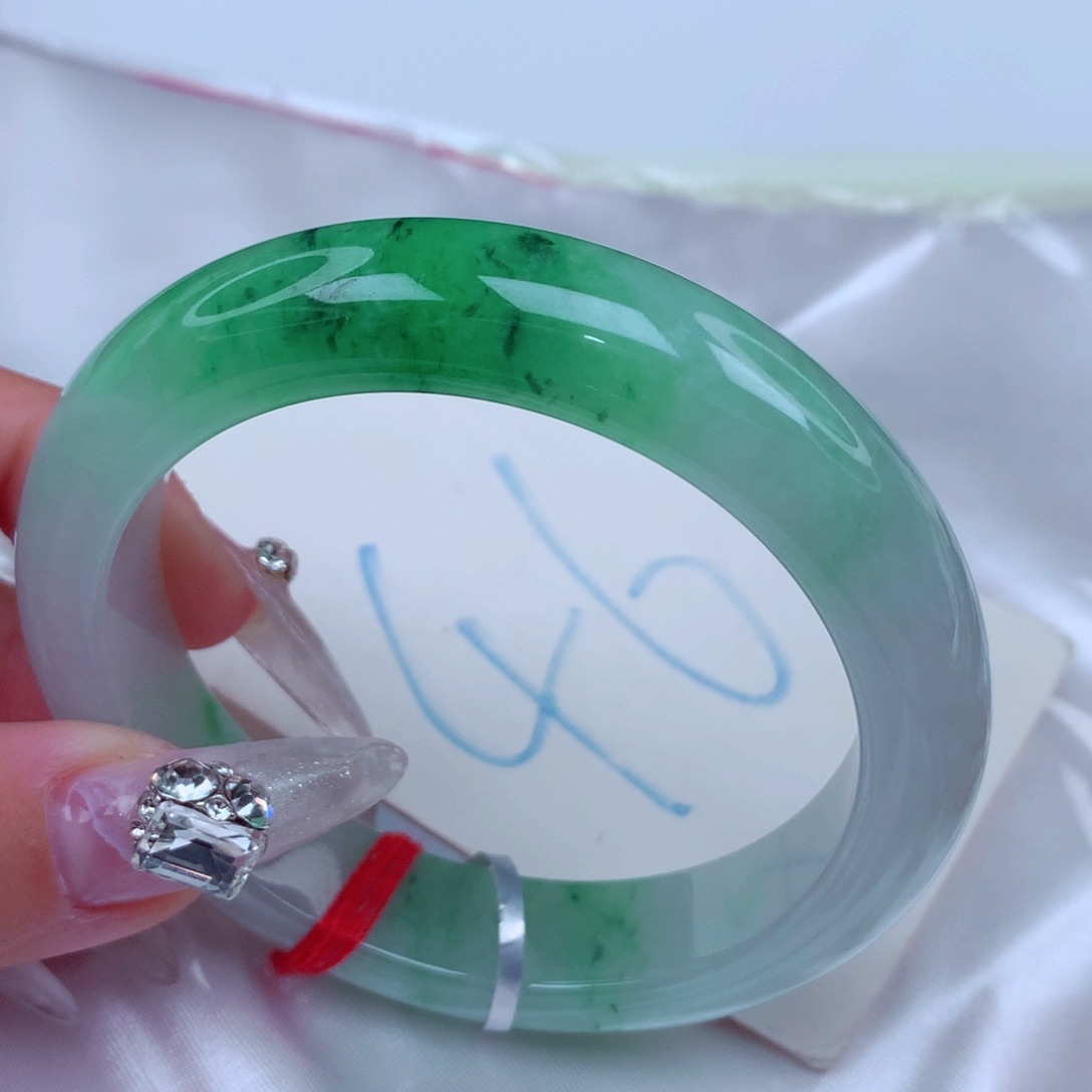 翡翠手镯未镶嵌天然缅甸翡翠A货手镯