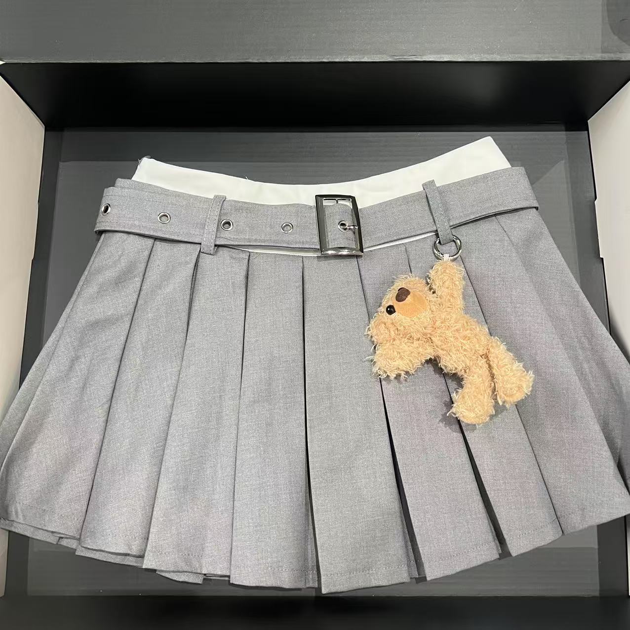 FOG（027）纯欲韩版甜美百褶裙短裙 QZ04